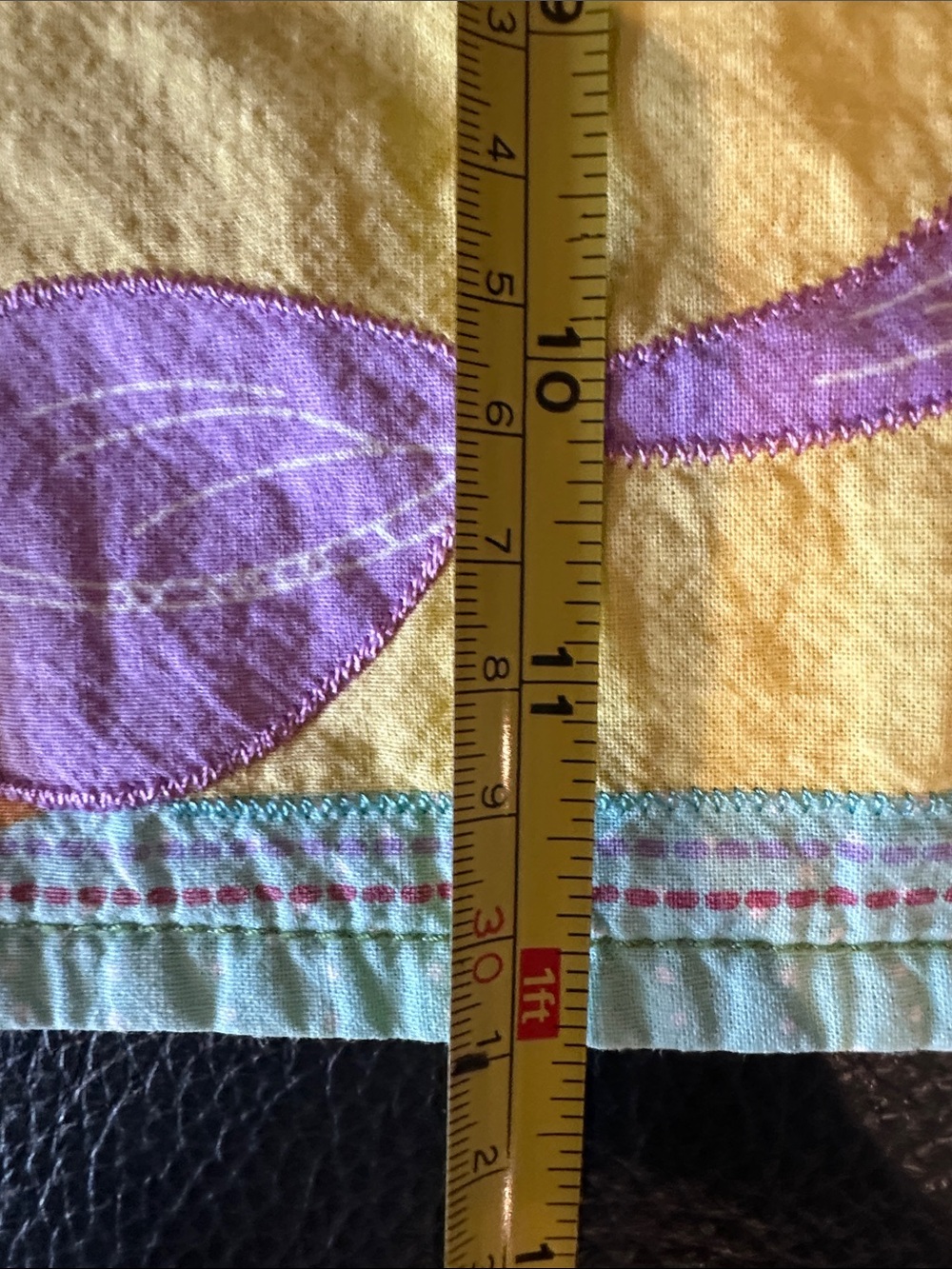 2 Yellow Springtime Floral & Bug Table Runners - Picture 7 of 8
